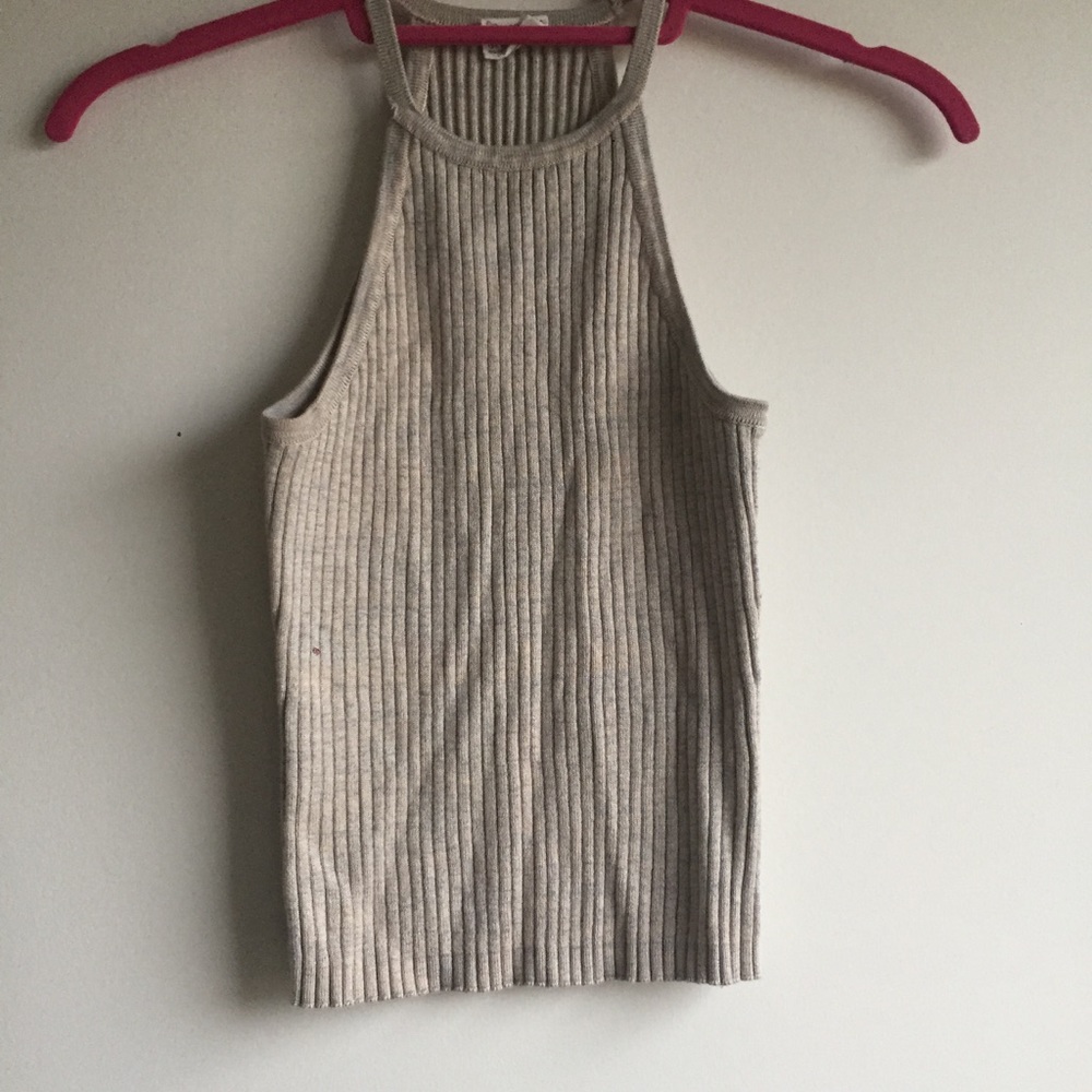 Knit High Neck Tank